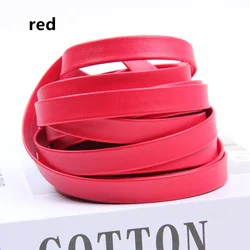 Double Fold PU Bias Binding Tape for Crafting and Sewing Projects (Red)