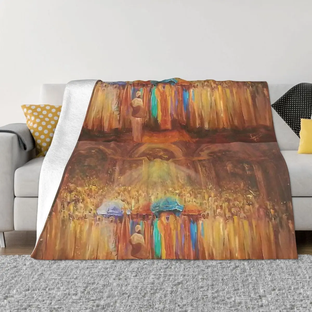 

Ethiopian Painting Art Blankets Coral Fleece Plush Decoration Bedroom Bedding Couch Bedspread