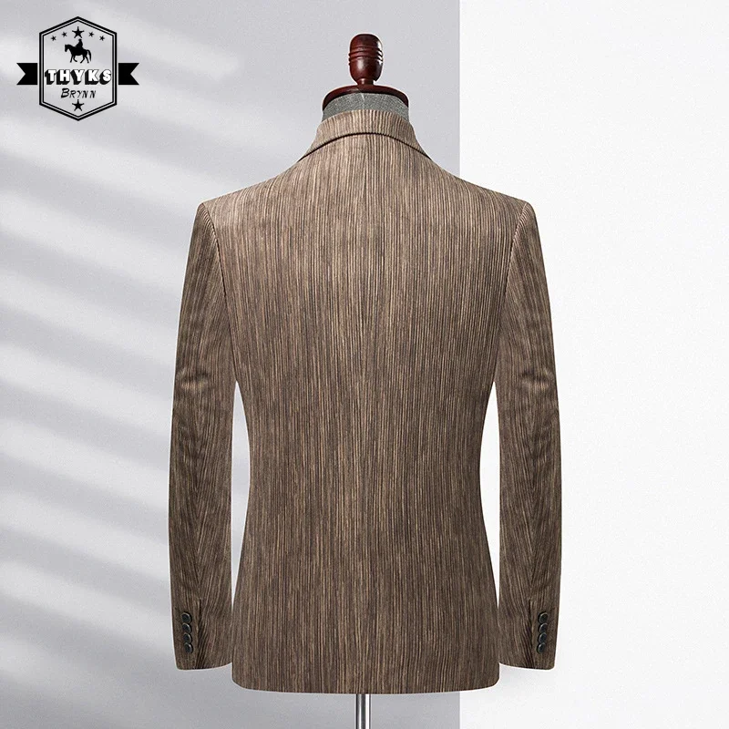 

Men's Korean Casual Blazer Suit Corduroy Anti-wrinkle Non-iron Slim Fit Youth Leisure Suit Jacket Fashion 2022 Spring and Autumn