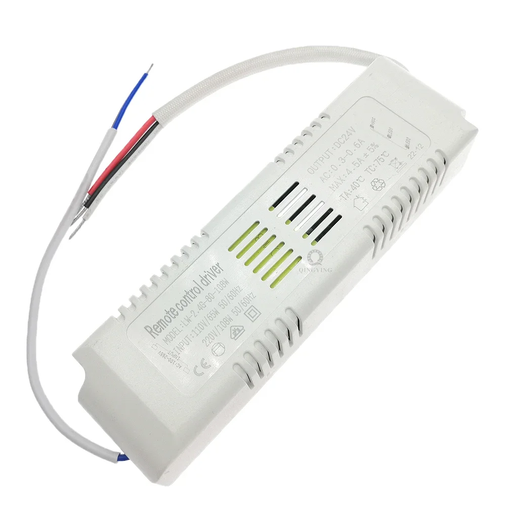AC110V-220V 18W-108W-150W 출력 24V 2.4G 원격 제어 LED 드라이버 전원 공급 장치 듀얼 컬러 LED 스트립 디밍 색상 변경