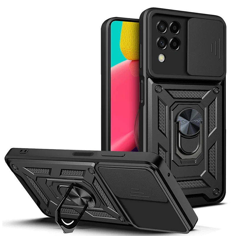Per Samsung Galaxy M53 5G Custodia Per Auto Con Anello Magnetico Custodie Per Samsung M53 M 53 Sm-M53 5G Custodia Protettiva Antiurto Per Armatura