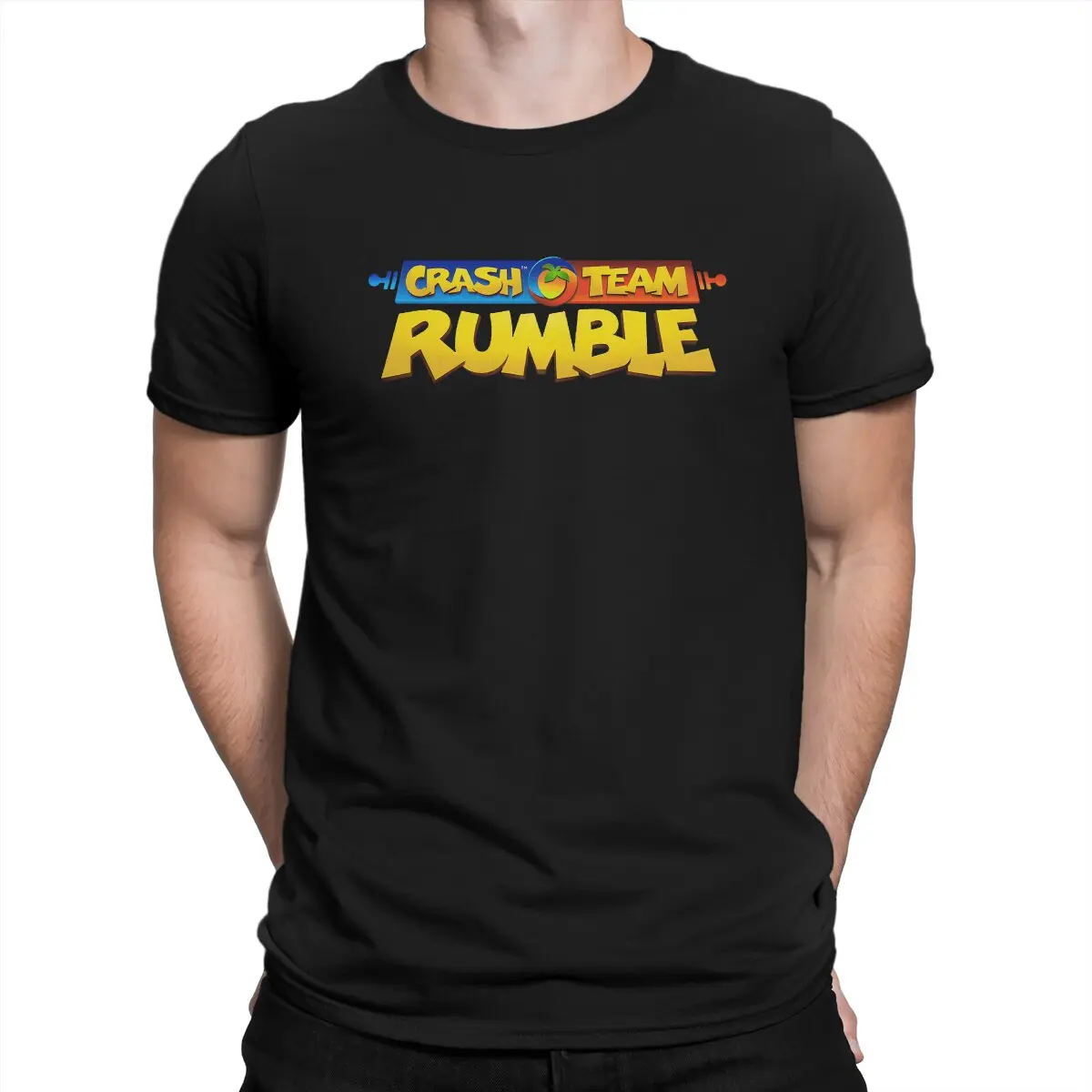 Men Team Rumble Game Icon Magliette Crash Team Rumble Game Top In Puro Cotone Divertente Manica Corta Girocollo T-Shirt Grafiche