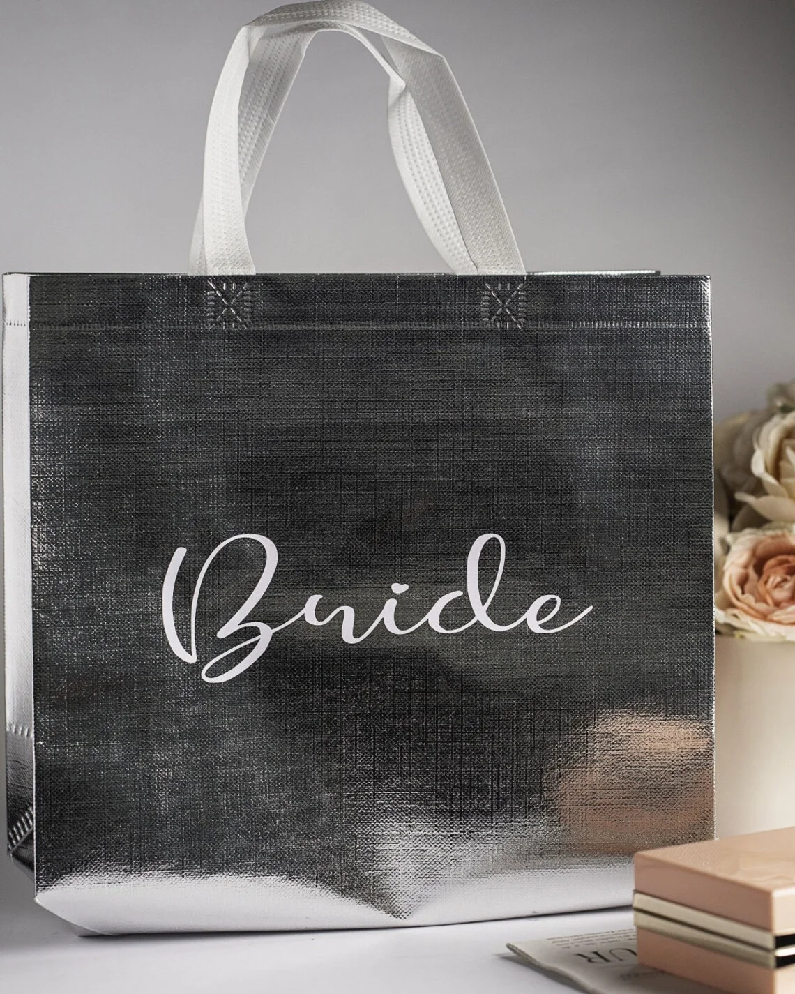 Customized Bridal Party Tote Bag - Personalized Bridesmaid & Bride Gift