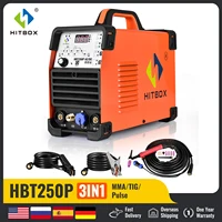 HITBOX AC/DC Welder TIG  Aluminum Tig Welding Machine ARC Stick Welder Tools IGBT Inverter soldador With Pulse HBT250P 1