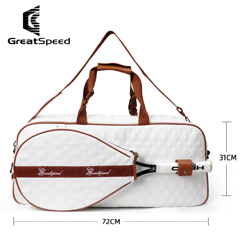 Greatspeed Tennis Handbag Storage Bag Independent Racket Compartment Independent Shoe Bag Velcro Racket Bag 6