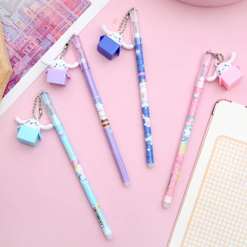 

Sanrio 12/24pcs Kawaii Cinnamoroll Creative Pendant Rollerball Pen High Appearance Girl Heart Student Examination Stationery