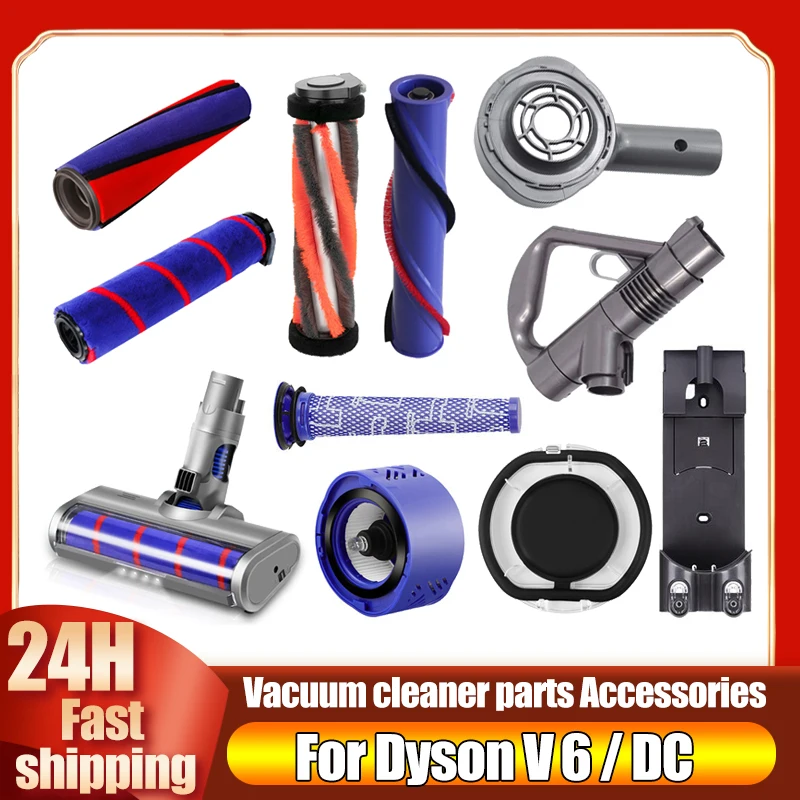 Náhrada příslušenství pro dyson V6 DC47 DC58 DC59 DC61 DC62 DC72 DC74 SV03 na SV09 akumulátorové vacuum čistič částí kolečkové hlava