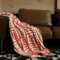 Nordic Throw Blanket Geometric Jacquard Knitted Blanket Bed Sofa Decorative Outdoor Camping Blanket Plaid Bedspread Tapestry 3