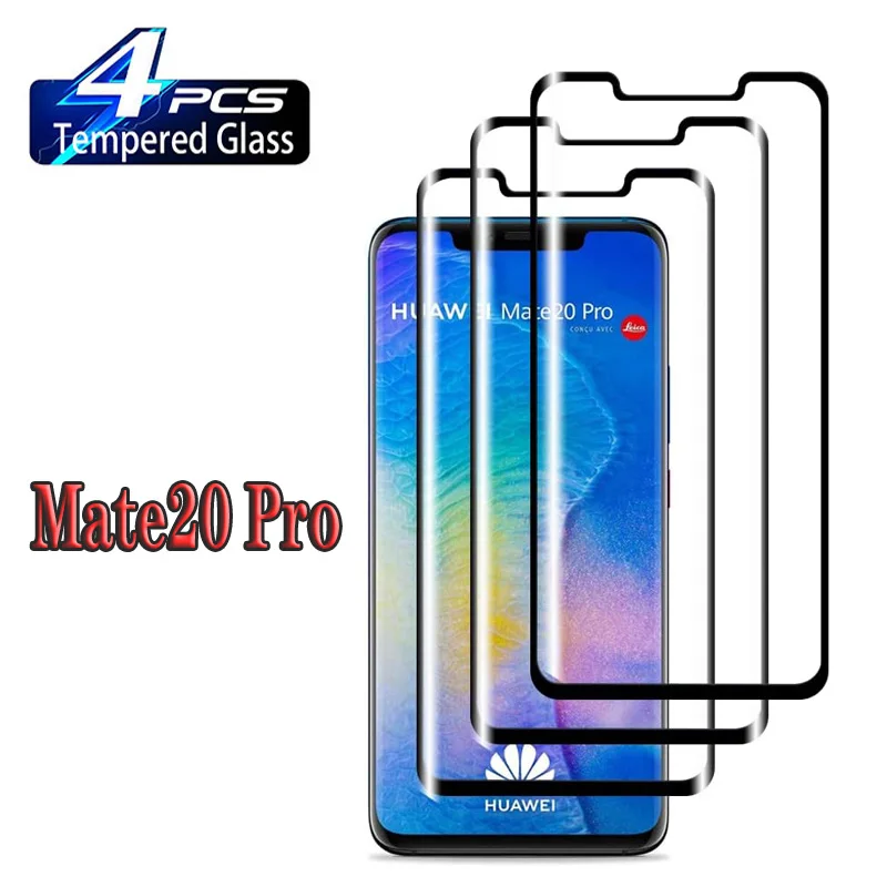 

2/4Pcs 3D Tempered For Huawei 20 Mate 50 Pro Screen Protector Glass