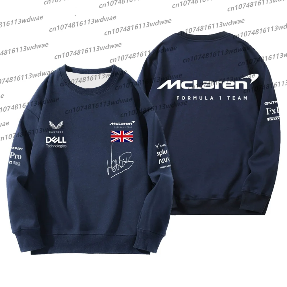 Formula1 팀 레이싱 3D 프린트 티셔츠.McLaren.Crew 넥 스웨터 드라이버 착용 정통 저지 레이싱 티셔츠 F1 팀 팬 선물