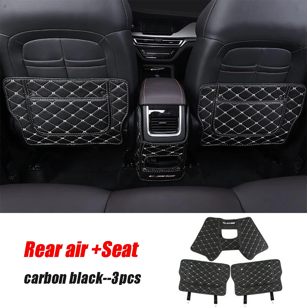 

Leather Car Rear Seat Anti-Kick Pad Back Seats Cover Armrest Anti-dirty Protection Mat For ChangAn CS35PLUS 2018 2019 Accessorie