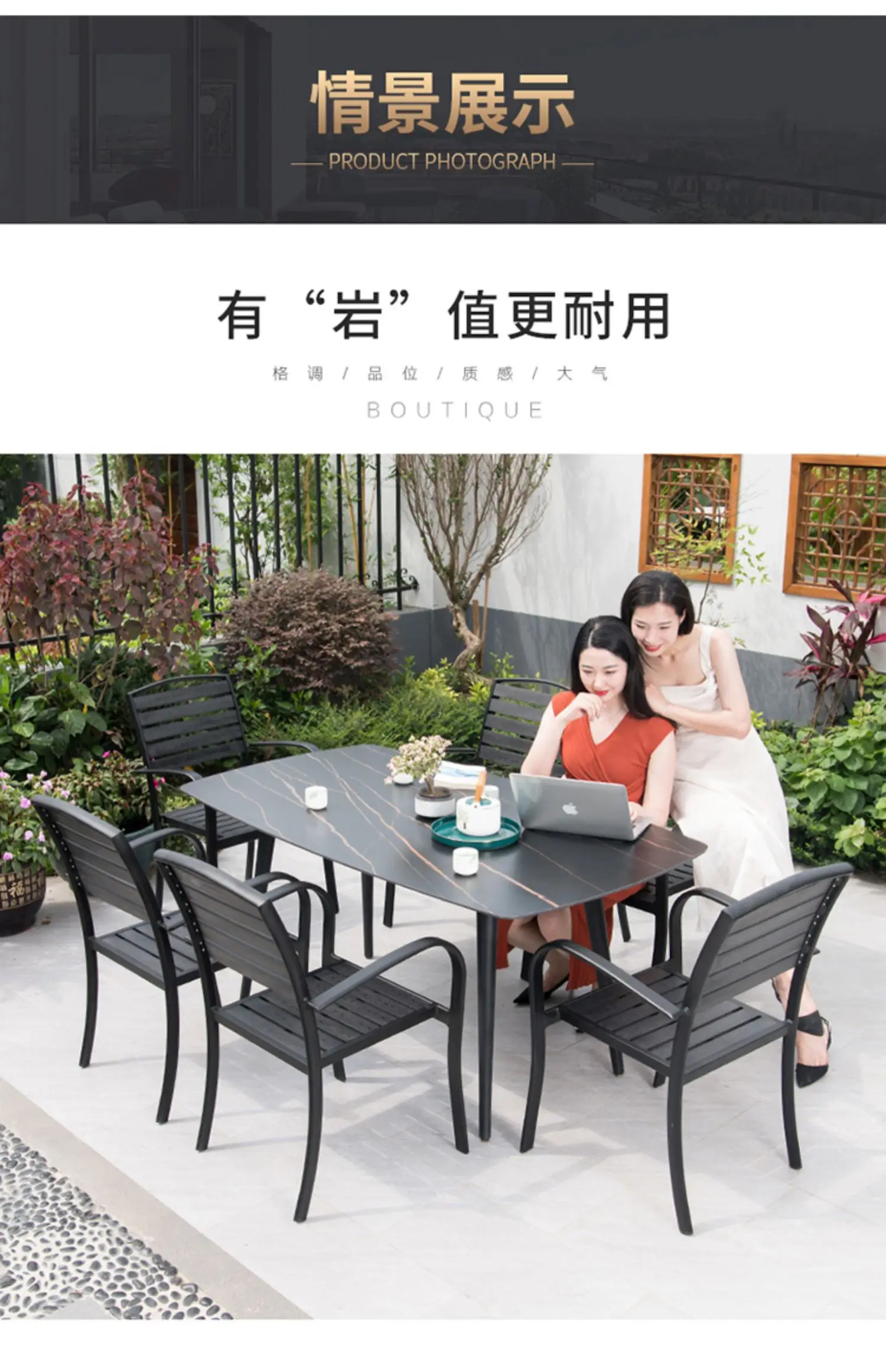 Dining Garden Furniture Outdoor Sets Unique Pool Home Back Yard Patio Furniture Sets Lounge European Modern Mueble Jardin Chairs