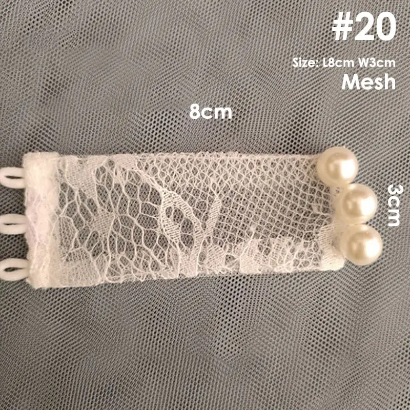 Lace Pearl Button Block Dress Back Extender Bridal Dresses Size Modification Elastic Ribbons DIY Wedding Gown Replacement Parts