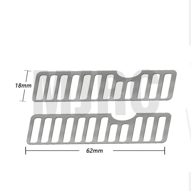 

metal analog engine radiator grille, stainless steel accessories for Trax TRX4 TRX-4 Mustang remote control car