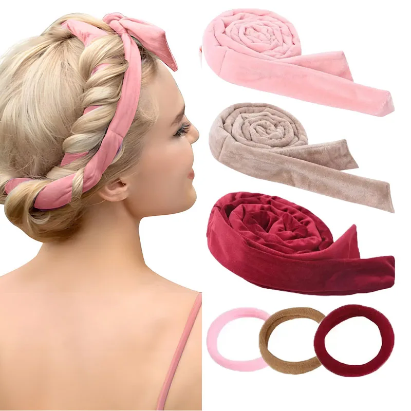 Heatless Curling Rod Headband No Heat Hair Curler Lazy Hair Rollers Soft Curlers Sleeping Curls Curling Styling Tools hair styling tool hair curling tools