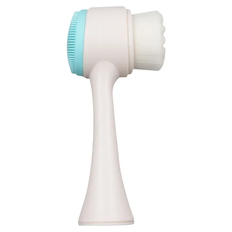 3D Face Cleaning Massage Brushes Silica Gel Brush Double Sided Facial Cleanser Blackhead Removing Pore Cleaner Exfoliating facial cleansing brush,facial cleanser massager,acne and blackhead removal tools