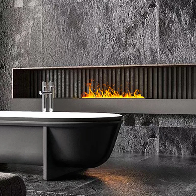 3D Atomized Fireplace With Colorful Flame ECO Decorative Customized Mist Intelligent Indoor Electric Water Vapor Fireplace