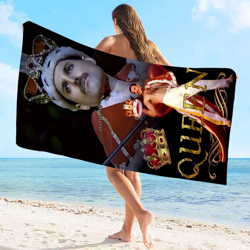 The Famous Band Queen Band Freddie Mercury Beach Towel For Kids Personalized Bath Towel Pool Vacation Gift Picnic Towel Gift 5