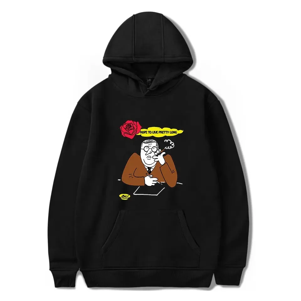BBNO $ Merch Hoodie Cartoon Celestial Body Print Mulheres Homens Outono Solto Com Capuz Pullovers Ulzzang Grunge Rua Hip Hop