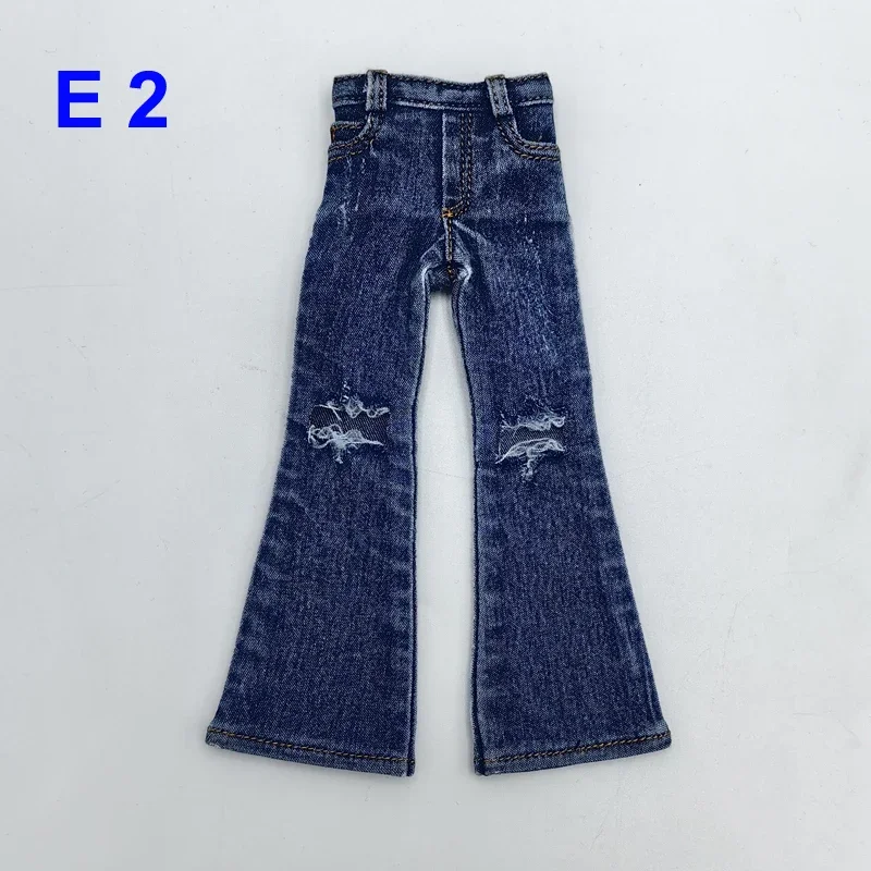 For Blythe Doll Clothes Bell-bottoms Jeans Pants for Ob24 Ob22 Azone Dolls Outfit