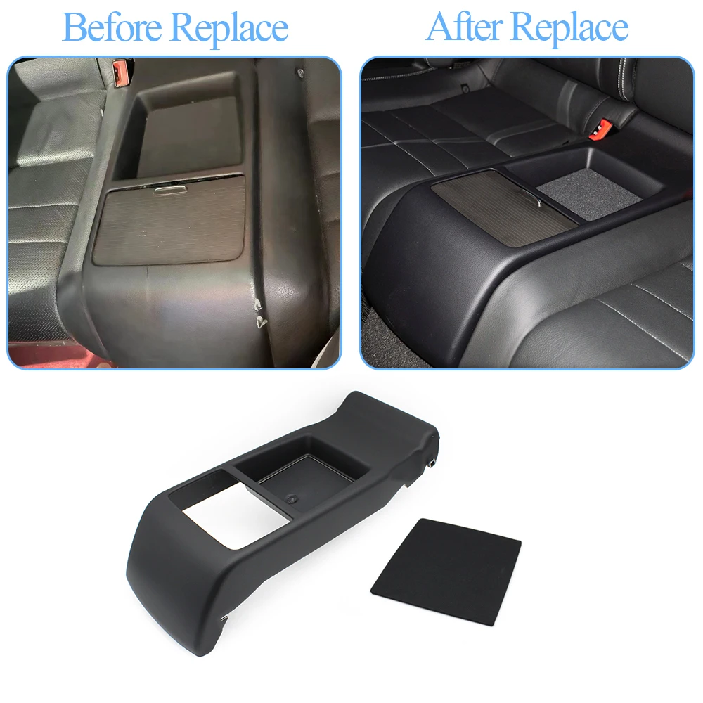 Rear Seat Console Cup Holder Folding Backrest Outer Cover Panel