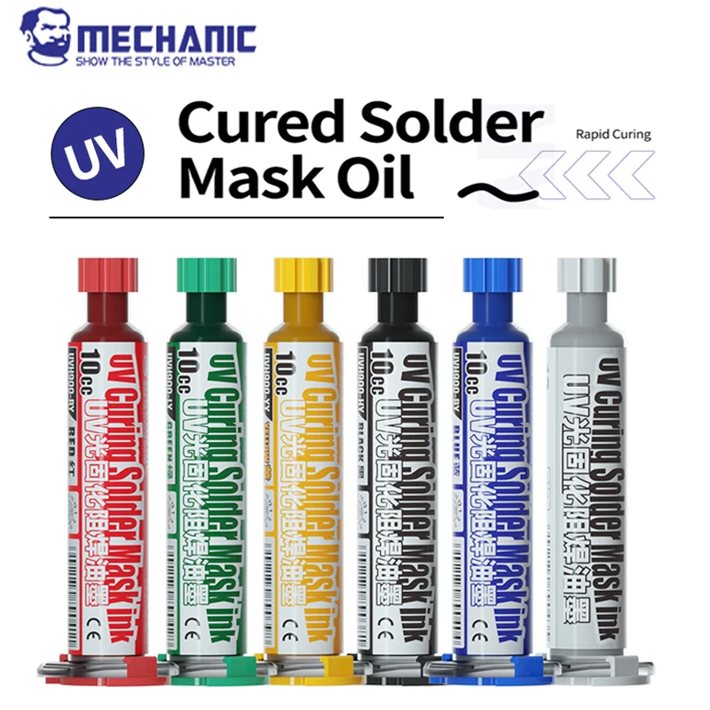 Enhanced UV Solder Mask Ink for PCB Protection - Available in Multiple Colors