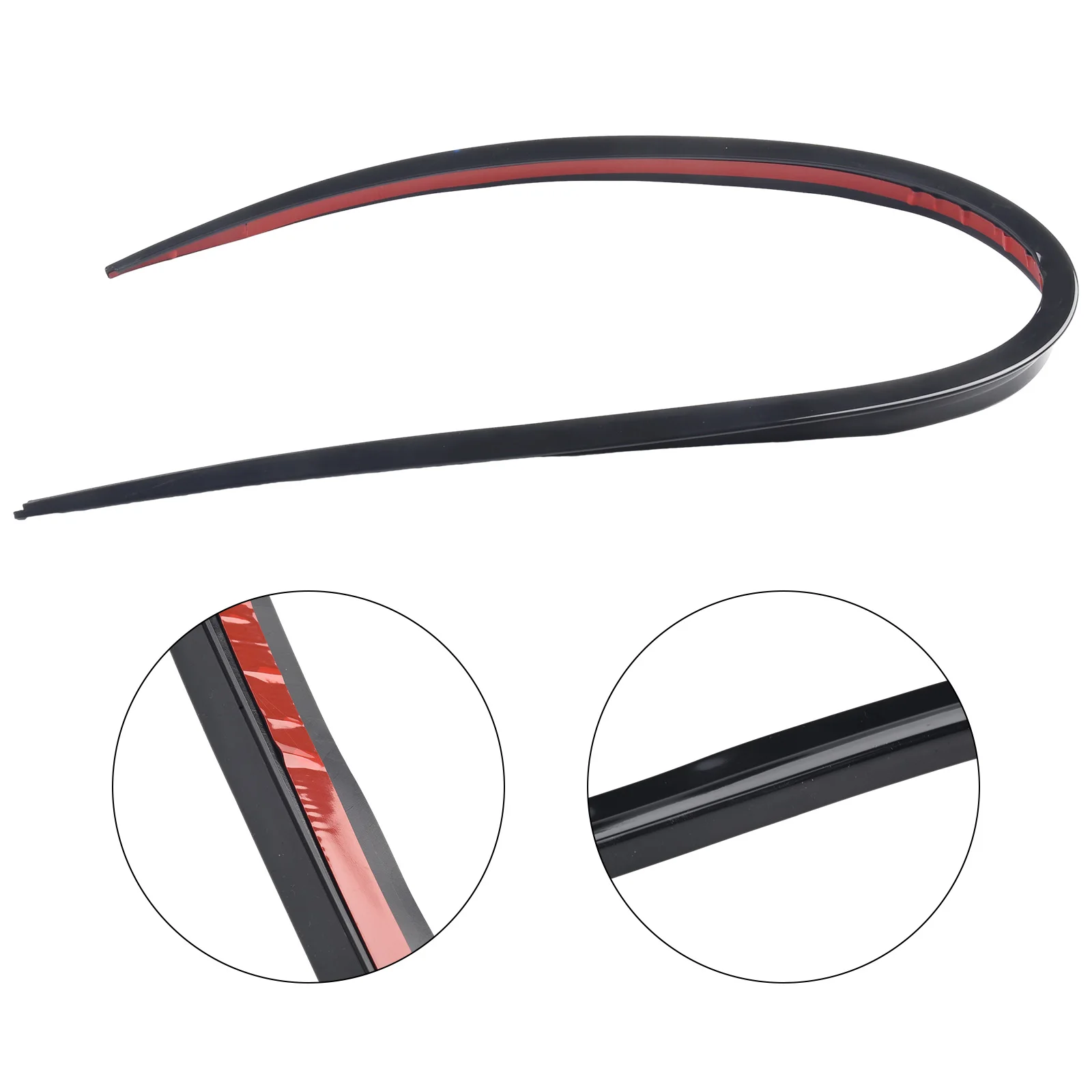 

Universal 1.2M Black Soft Car Rear Roof Trunk Spoiler Rear Wing Lip Trim Sticker For Car Spoiler/Roof/Hatch Gate/Trunk/Bonnet