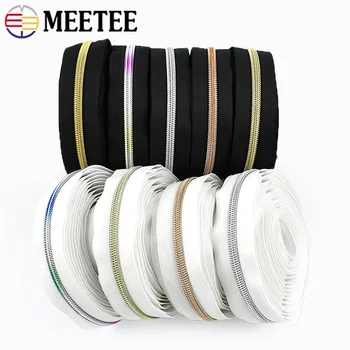 3# 5# 5-20M Nylon Zippers Tapes for Bag Shoes Zipper Decorative Coil Zips Garment Closure Zip Repair Kit DIY Sewing Accessories
