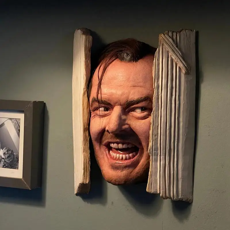 Reggilibro 'Here's Johnny' Da The Shining - Scultura In Resina Per Libreria, Ufficio O Casa - Foto 14