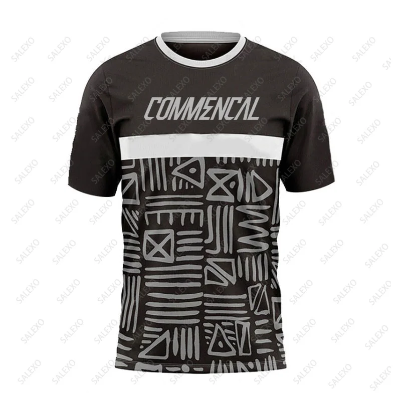 Commencal Men Mountain Bike Jersey Long Sleeve Downhill T Shirt MTB Shirt Offroad Breathable Quick Dry Bicycle Jersey Motocross