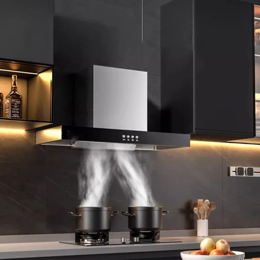 Large suction range hood, household rental kitchen range hood, rural small range hood with exhaust 3