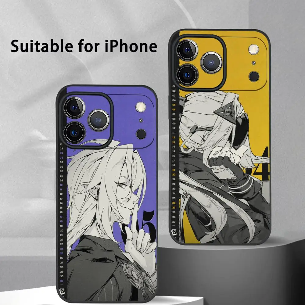 Stylish Black Frosted Soft Shell Zenless Zone Zero Phone Case