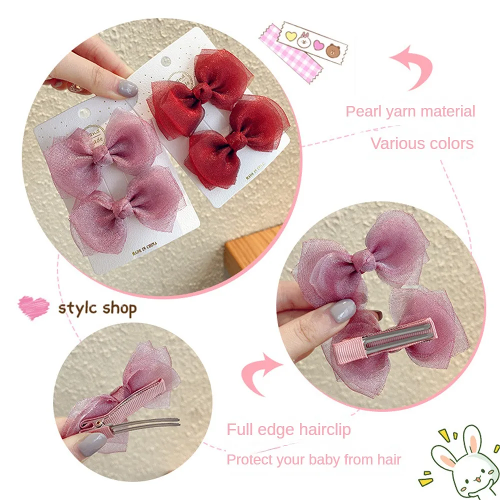 Children Bow Hairpin Kids Headwear Baby Hair Accessories Cute Girl Hairpin Fashion Hairpin Various Styles Kids Accessories