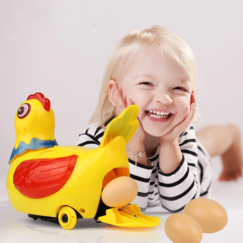 Children Music Electric Hen Laying Eggs Walking Toy Interactive Educational Toy Parent Child Interactive Toy Childrens Toys