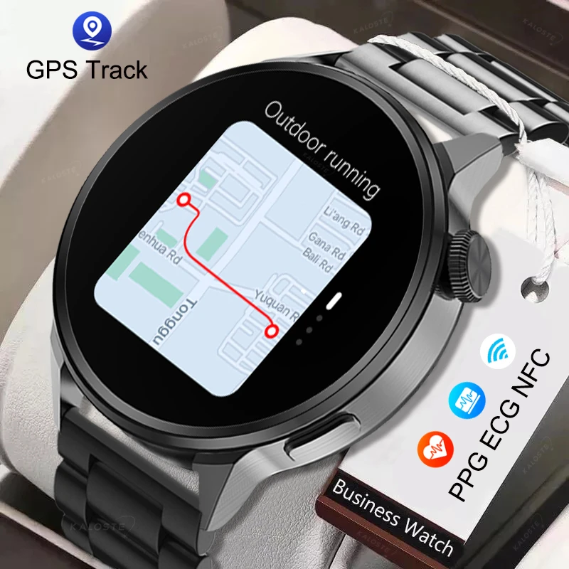 

New 2022 New NFC Smart Watch Men Smart Bluetooth Call Sport GPS Track Smartwatch Women Heart Rate ECG PPG Smartwatch For