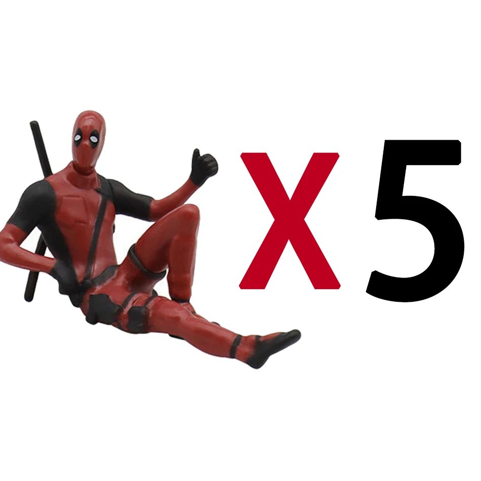 thumbnail image 1 of 1/5/10/20/30Pcs Deadpool 3 Action Figure Dead pool 3 Model Anime X-Men Kids Doll Desk Car Decoration Pvc Collection Figurine Toy, 1 of 5