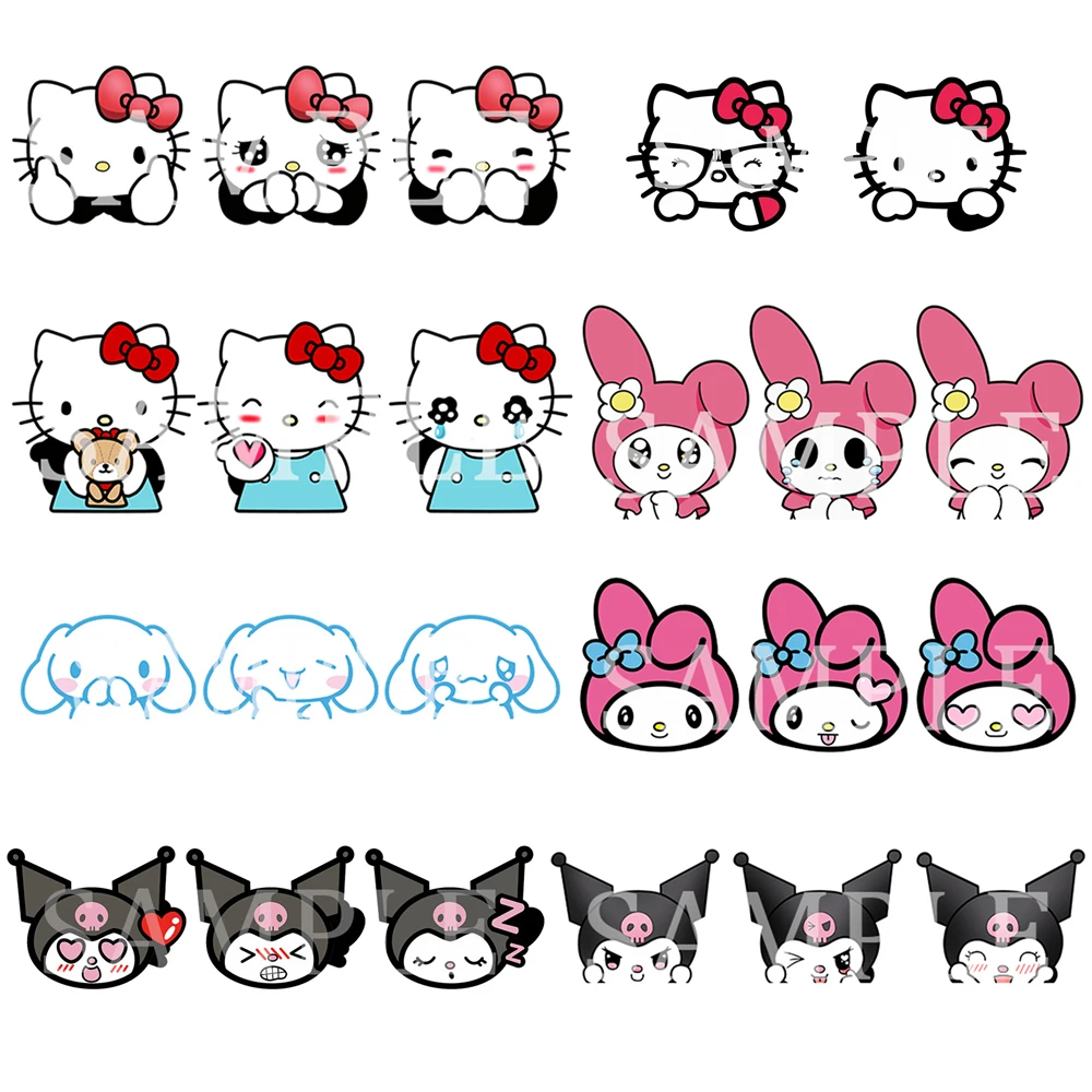 SanrioHelloKitty3DHoloStickersKawaiiKuromiMyMelodyCinnamoroll