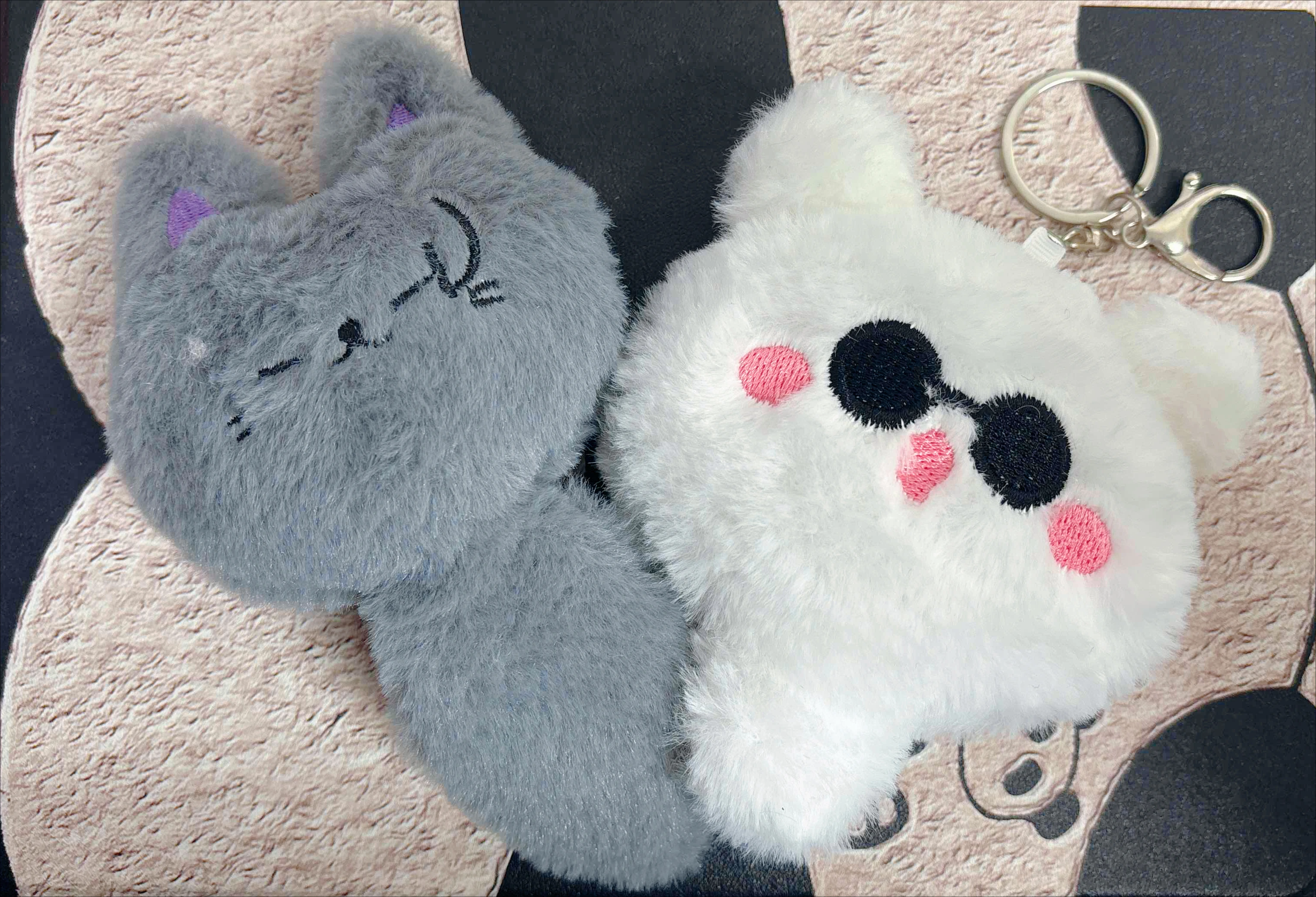Satoru Gojo Geto Suguru Cute Furry Cat Plush Doll Pendant Keyrings Accessories Anime Jujutsu Kaisen Key Chains Lovers Gifts plush toy plush doll anime ornament