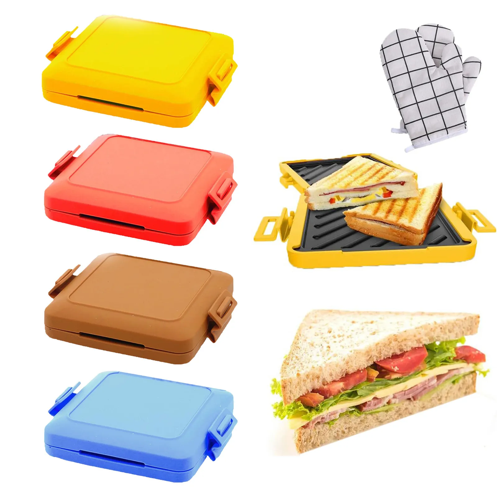 Microwavable Toastie Machine Microwave Toaster Sandwich Maker
