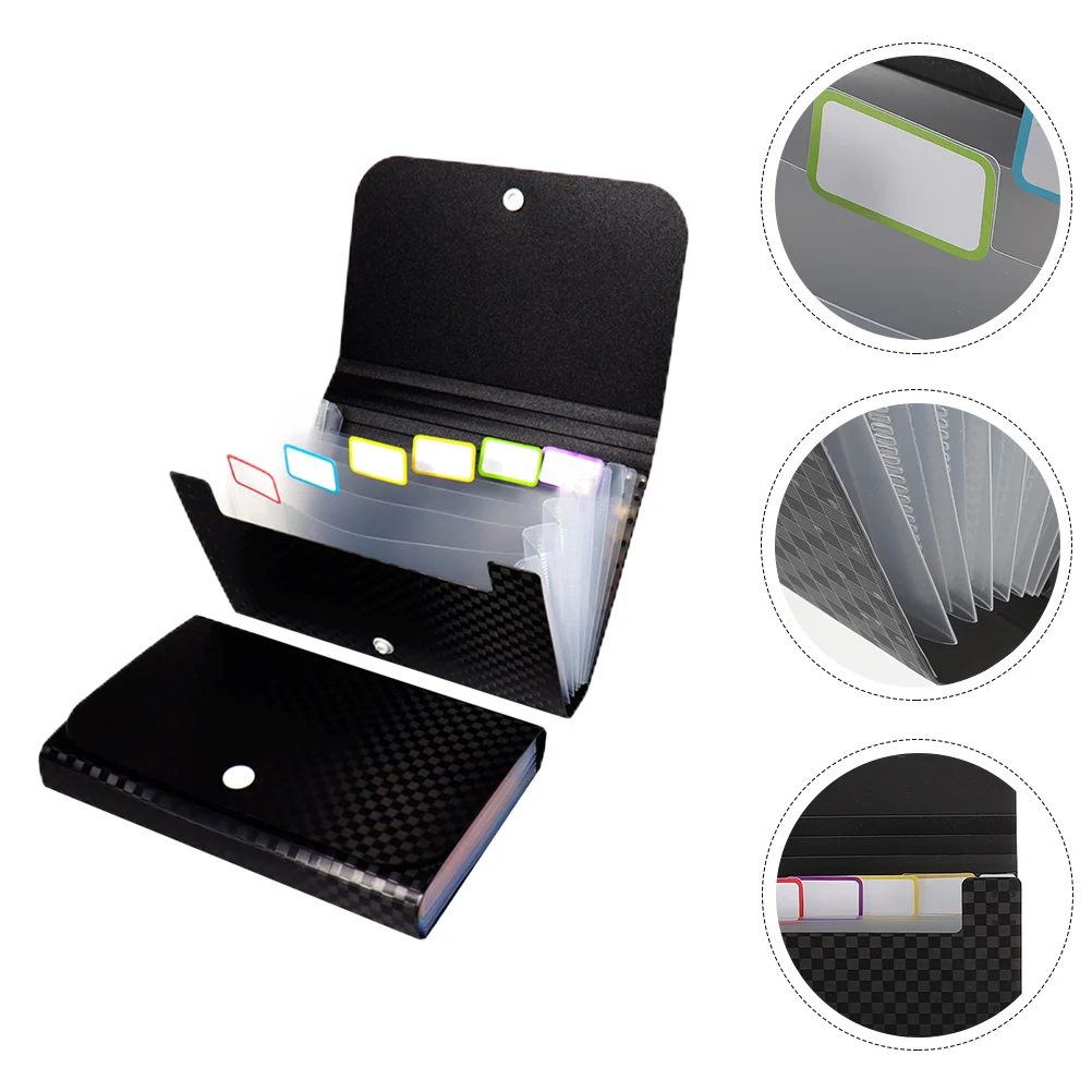 

2 Pcs Trumpet Organ Bag Document Folder File Organizer Office Multi-layer Pp Small