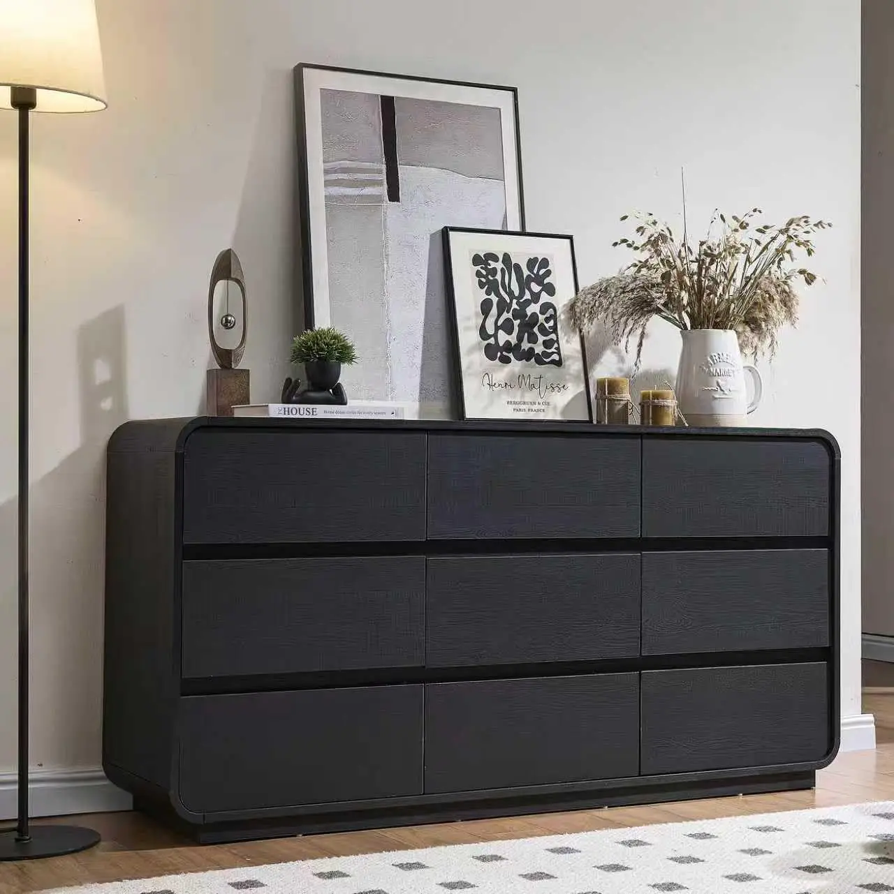 Modern 9-Drawer Dresser 8