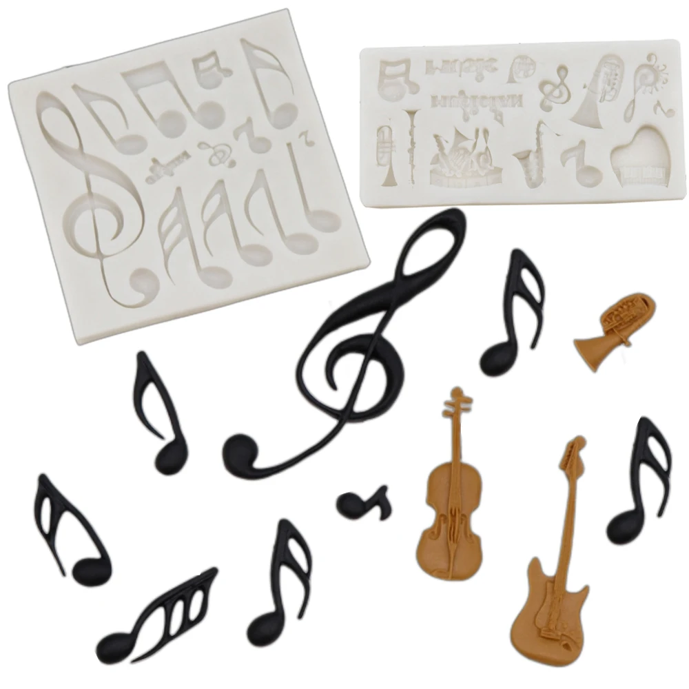 Stampo per note musicali in silicone 3D, decorazione per torta fondente, stampo per sugarcraft al cioccolato fai da te – acquista a prezzi convenienti sul marketplace