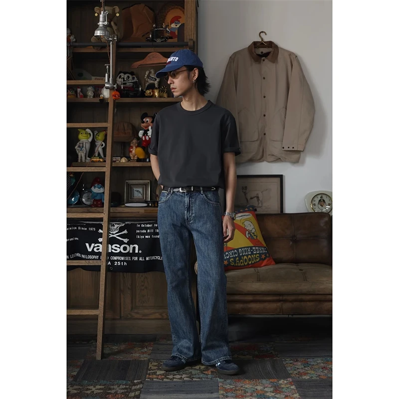 Second Order Men's Bootcut Jeans Selvedge Denim Slight Flare Pants Relaxed Fit 2
