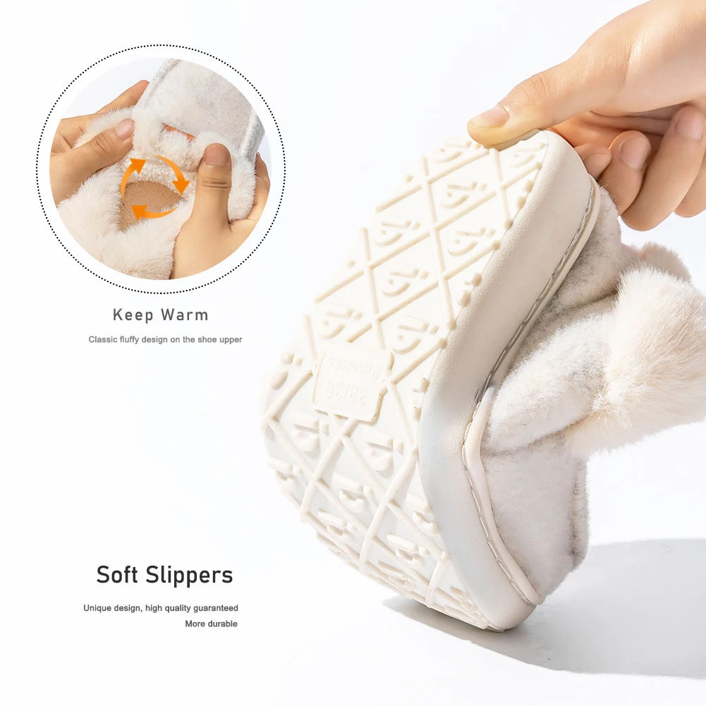 Women's Cozy Comfort Memory Foam Platform Slippers with Non-Slip Sole