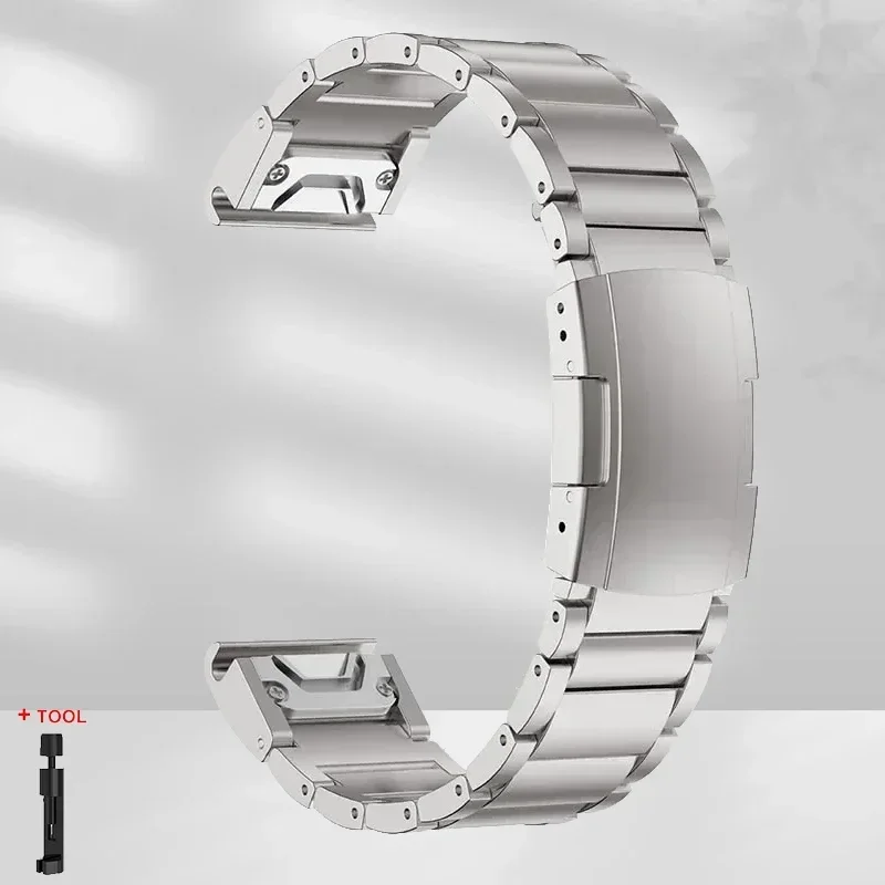 Sleek Titanium Quickfit Strap - Premium Metal Release Watch Band