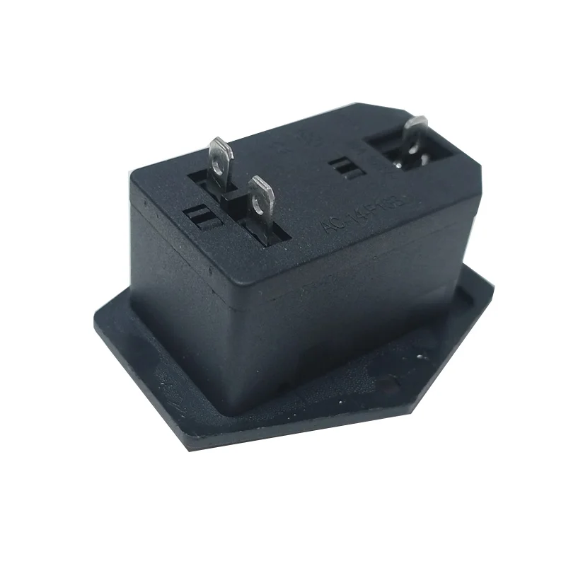 1pcs 10A 250V Power Switch AC Power Outlet With Red Triple Rocker Switch Fused Module Plug For 3D Printer Parts