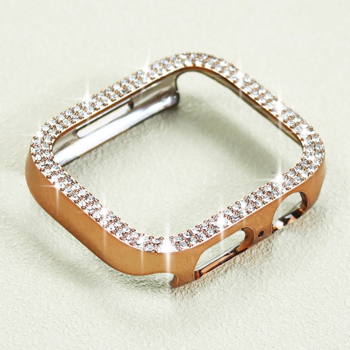 블링 라인스톤 여성용 범퍼 프레임 커버, 애플 워치 9, 8, 7, 41mm, 45mm, 아이워치 시리즈용 보호 케이스, 40mm, 44mm, 6, 5/4 SE