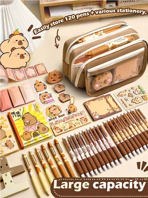 Large Capacity Flip Pencil Case 2