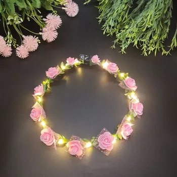 LED Flower Crown Headband