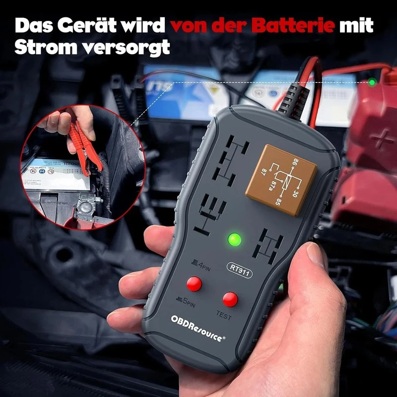 New Best Relay Tester 12V 24V Car Universal Electronic Circuit Detector Voltage Tester Battery Checker Auto Relay Tester Repair